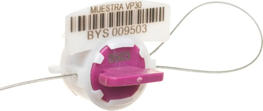 Precinto rotor con guaya de acero